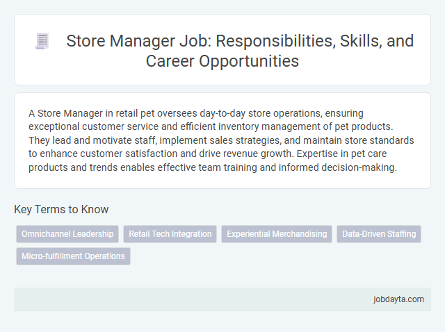Store Manager Job: Responsibilities, Skills, and Career Opportunities