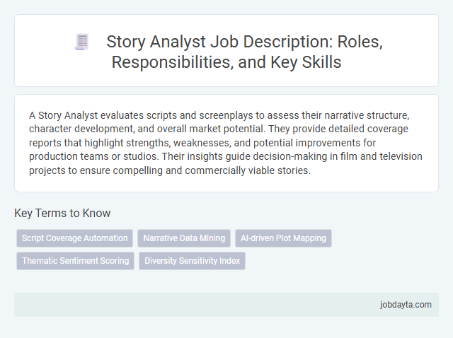 Story Analyst Job Description: Roles, Responsibilities, and Key Skills