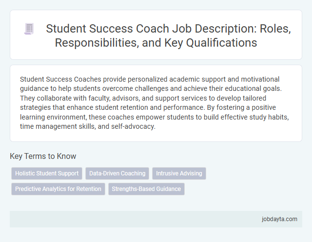 Student Success Coach Job Description: Roles, Responsibilities, and Key Qualifications
