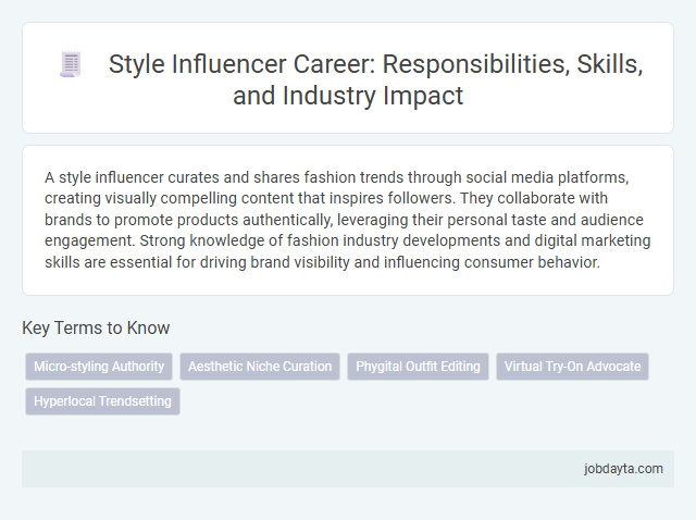 Style Influencer Career: Responsibilities, Skills, and Industry Impact
