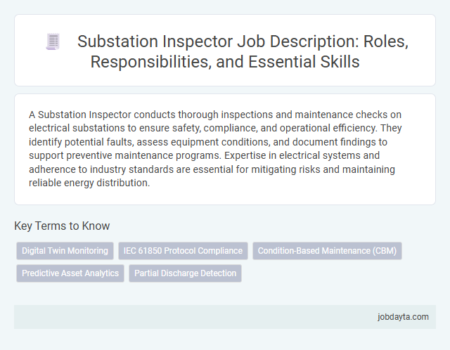 Substation Inspector Job Description: Roles, Responsibilities, and Essential Skills