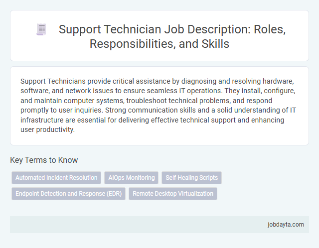 Support Technician Job Description: Roles, Responsibilities, and Skills