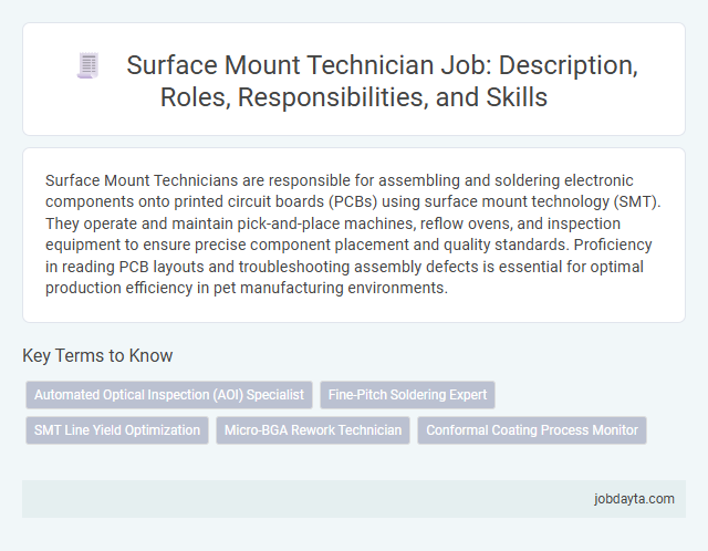 Surface Mount Technician Job: Description, Roles, Responsibilities, and Skills