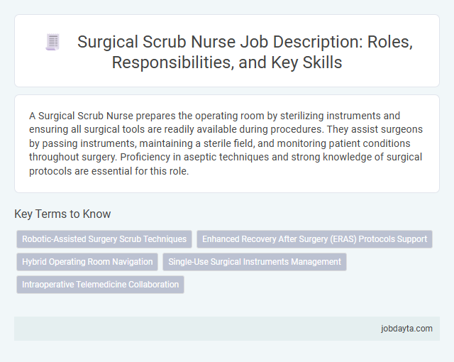Surgical Scrub Nurse Job Description: Roles, Responsibilities, and Key Skills