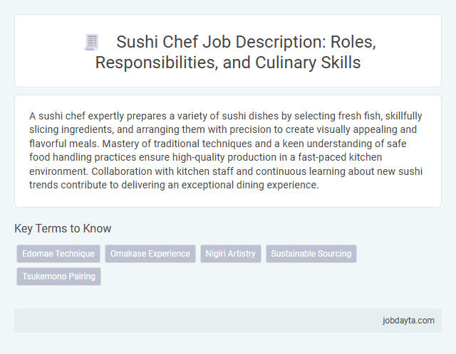 Sushi Chef Job Description: Roles, Responsibilities, and Culinary Skills