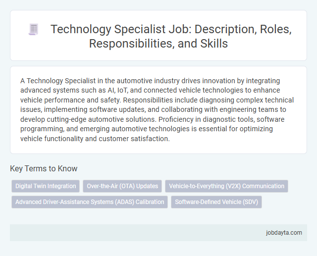 Technology Specialist Job: Description, Roles, Responsibilities, and Skills