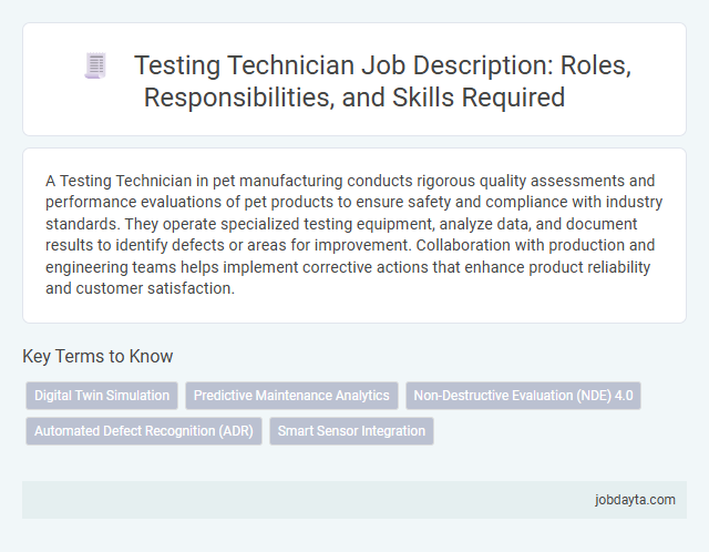 Testing Technician Job Description: Roles, Responsibilities, and Skills Required