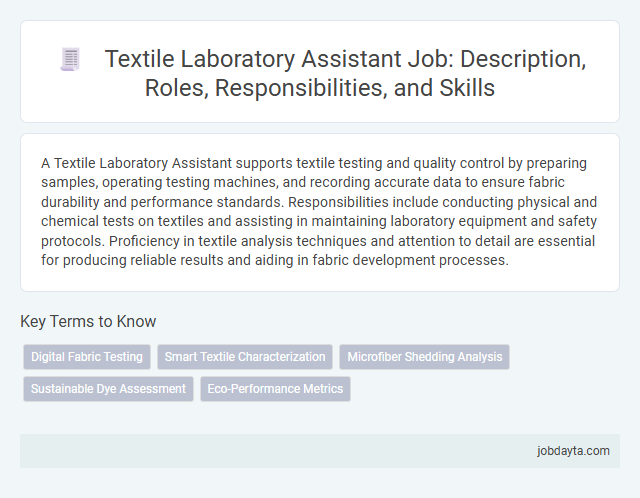 Textile Laboratory Assistant Job: Description, Roles, Responsibilities, and Skills