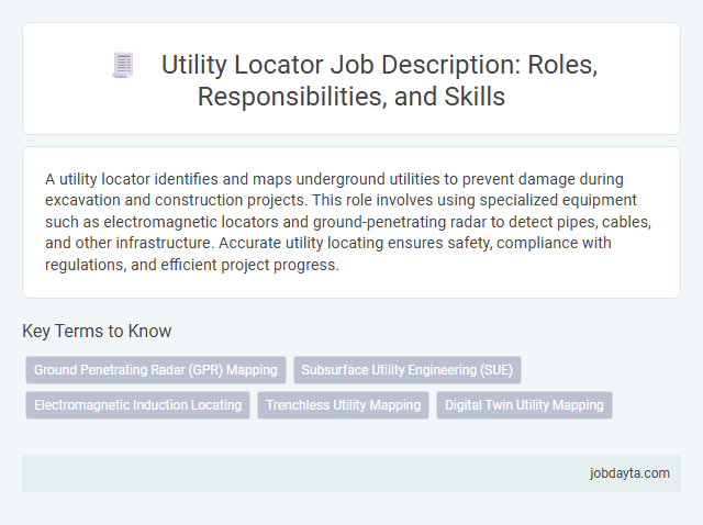 Utility Locator Job Description: Roles, Responsibilities, and Skills