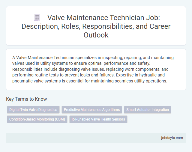 Valve Maintenance Technician Job: Description, Roles, Responsibilities, and Career Outlook