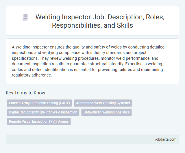 Welding Inspector Job: Description, Roles, Responsibilities, and Skills