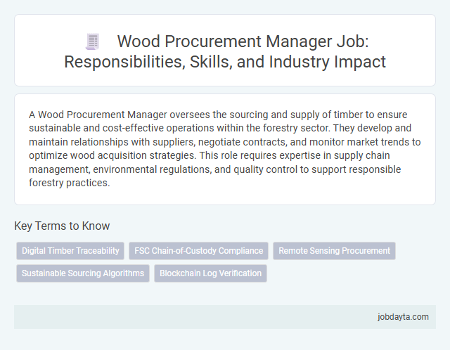 Wood Procurement Manager Job: Responsibilities, Skills, and Industry Impact