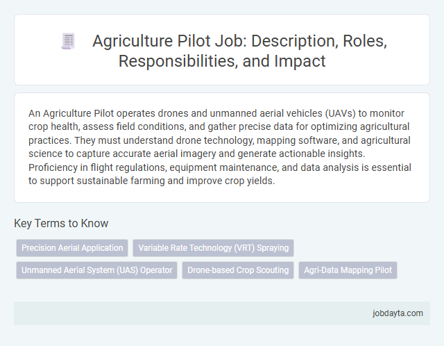Agriculture Pilot Job: Description, Roles, Responsibilities, and Impact