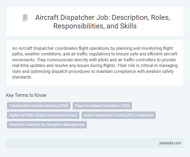 Aircraft Dispatcher Job: Description, Roles, Responsibilities, and Skills