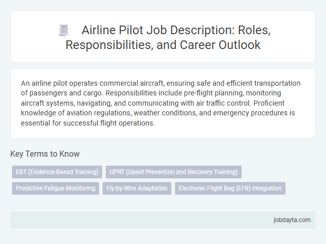 Airline Pilot Job Description: Roles, Responsibilities, and Career Outlook