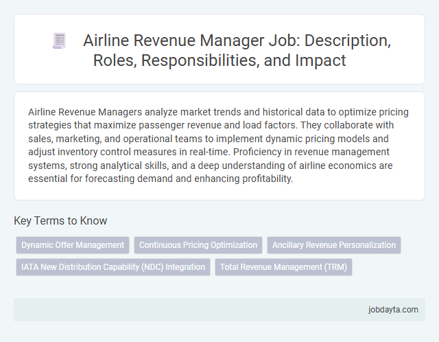 Airline Revenue Manager Job: Description, Roles, Responsibilities, and Impact
