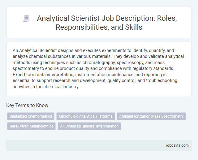 Analytical Scientist Job Description: Roles, Responsibilities, and Skills
