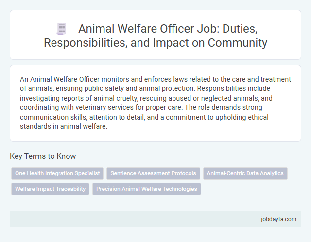 Animal Welfare Officer Job: Duties, Responsibilities, and Impact on Community