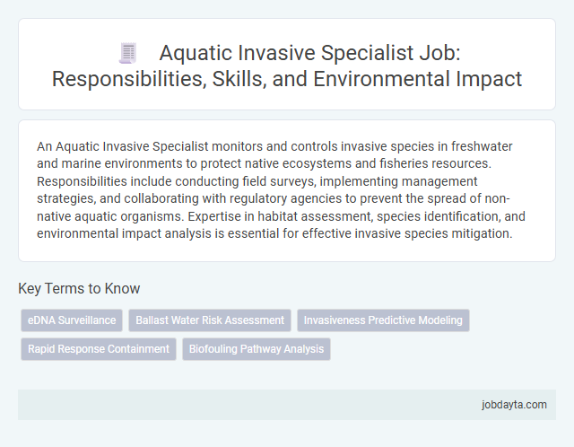 Aquatic Invasive Specialist Job: Responsibilities, Skills, and Environmental Impact