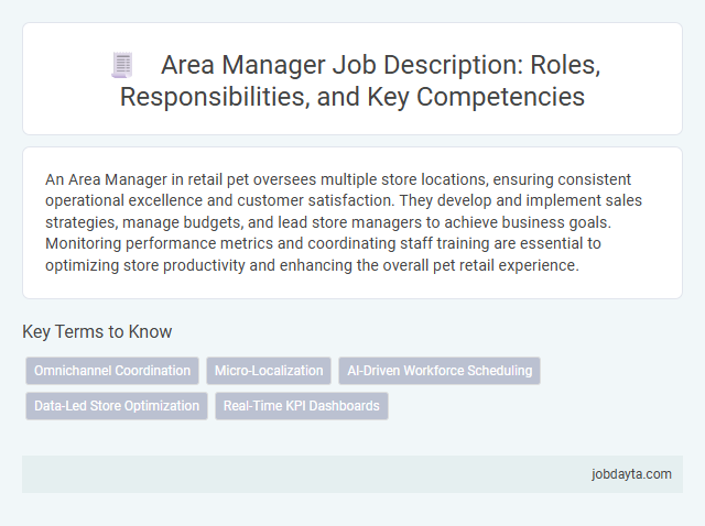 Area Manager Job Description: Roles, Responsibilities, and Key Competencies