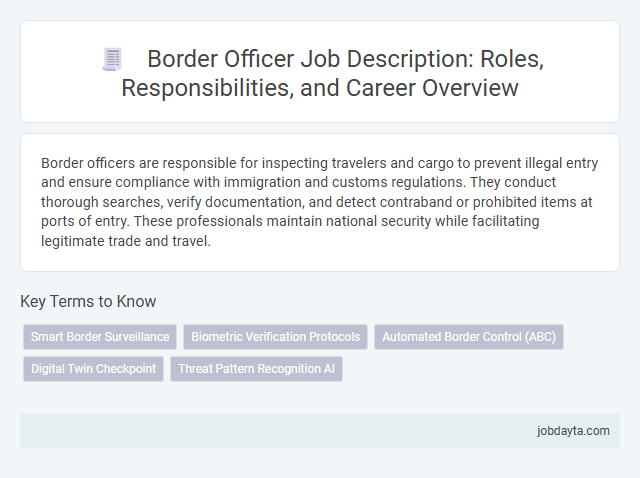 Border Officer Job Description: Roles, Responsibilities, and Career Overview