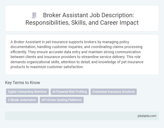 Broker Assistant Job Description: Responsibilities, Skills, and Career Impact