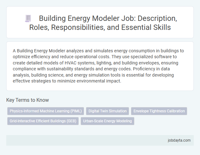 Building Energy Modeler Job: Description, Roles, Responsibilities, and Essential Skills