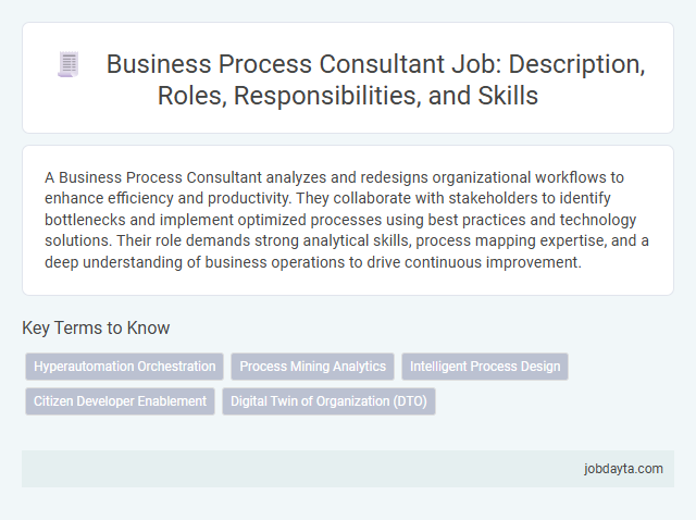 Business Process Consultant Job: Description, Roles, Responsibilities, and Skills