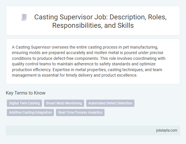 Casting Supervisor Job: Description, Roles, Responsibilities, and Skills