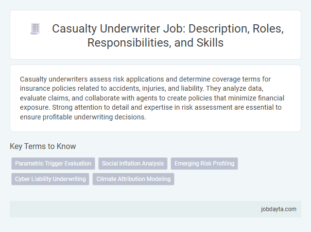 Casualty Underwriter Job: Description, Roles, Responsibilities, and Skills