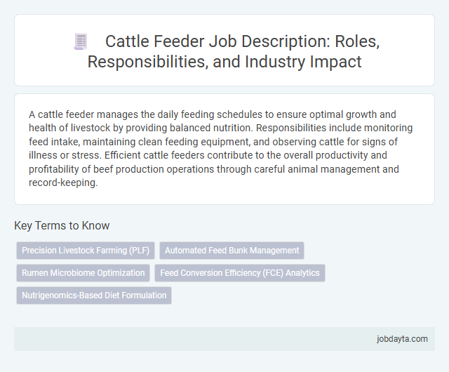 Cattle Feeder Job Description: Roles, Responsibilities, and Industry Impact