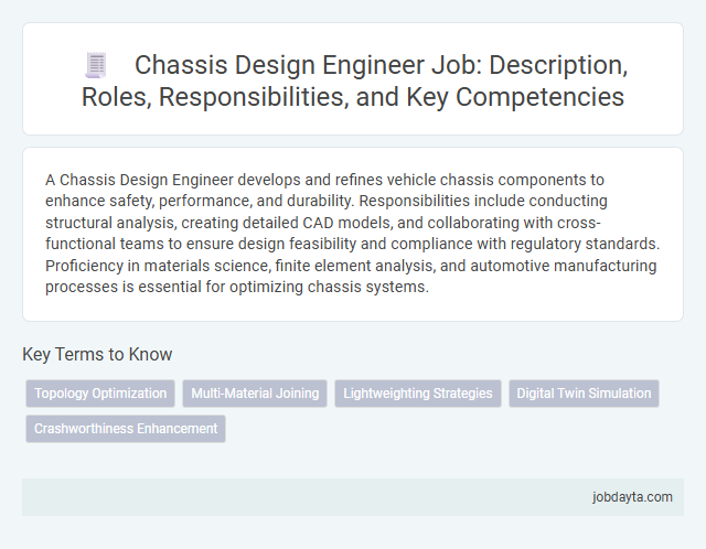 Chassis Design Engineer Job: Description, Roles, Responsibilities, and Key Competencies