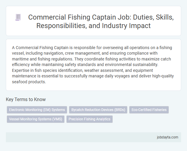 Commercial Fishing Captain Job: Duties, Skills, Responsibilities, and Industry Impact
