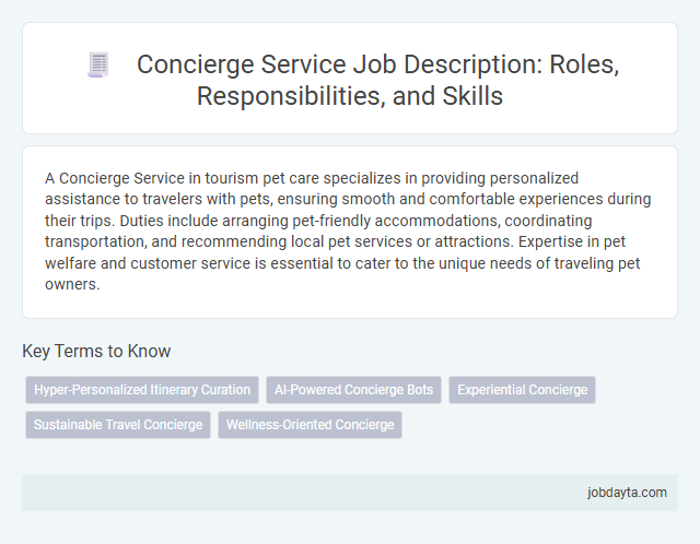 Concierge Service Job Description: Roles, Responsibilities, and Skills