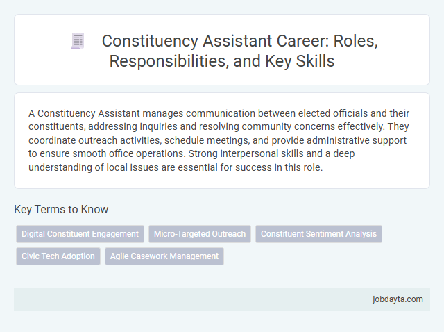 Constituency Assistant Career: Roles, Responsibilities, and Key Skills