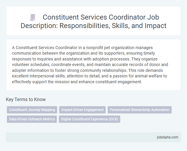 Constituent Services Coordinator Job Description: Responsibilities, Skills, and Impact