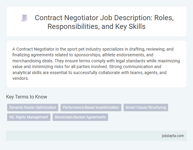 Contract Negotiator Job Description: Roles, Responsibilities, and Key Skills