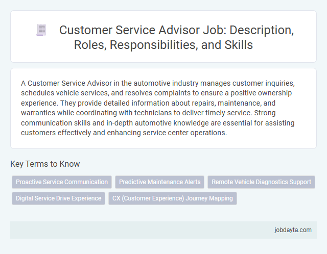 Customer Service Advisor Job: Description, Roles, Responsibilities, and Skills