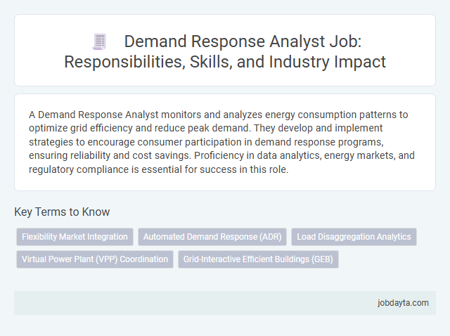 Demand Response Analyst Job: Responsibilities, Skills, and Industry Impact