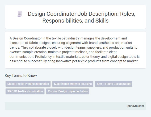 Design Coordinator Job Description: Roles, Responsibilities, and Skills