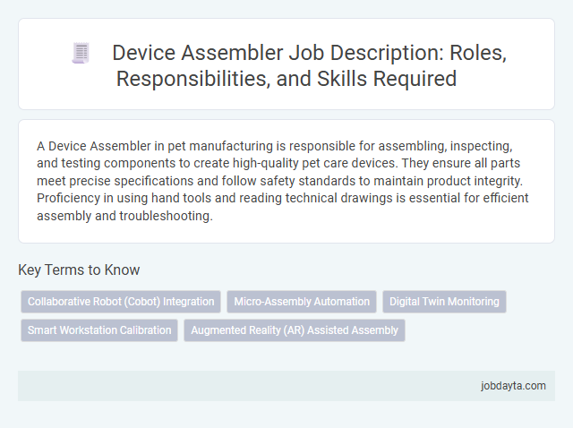 Device Assembler Job Description: Roles, Responsibilities, and Skills Required