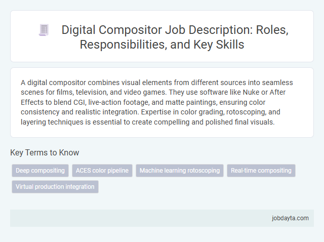 Digital Compositor Job Description: Roles, Responsibilities, and Key Skills