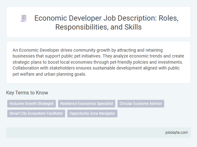 Economic Developer Job Description: Roles, Responsibilities, and Skills