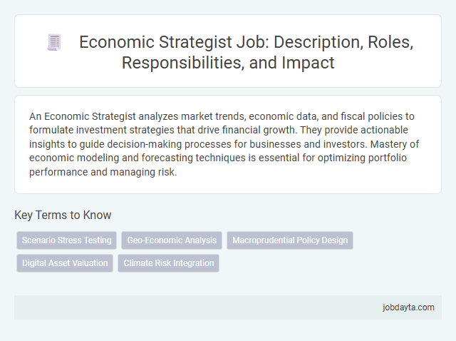 Economic Strategist Job: Description, Roles, Responsibilities, and Impact