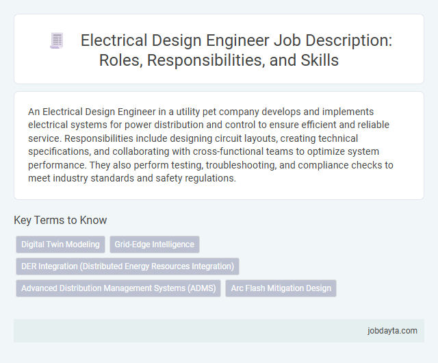 Electrical Design Engineer Job Description: Roles, Responsibilities, and Skills