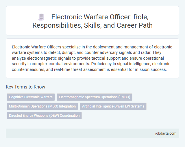 Electronic Warfare Officer: Role, Responsibilities, Skills, and Career Path