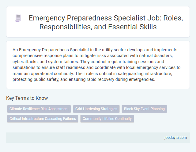 Emergency Preparedness Specialist Job: Roles, Responsibilities, and Essential Skills