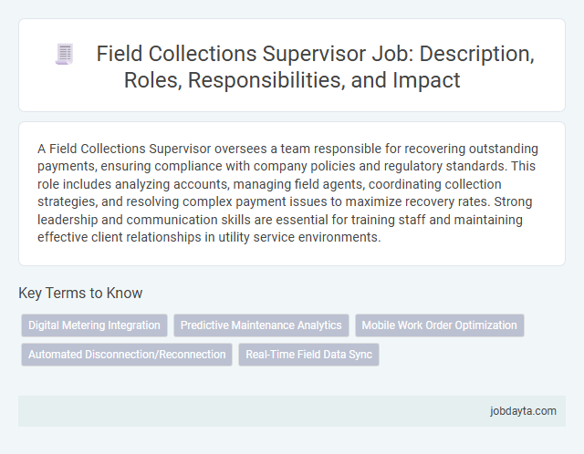Field Collections Supervisor Job: Description, Roles, Responsibilities, and Impact