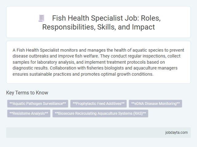 Fish Health Specialist Job: Roles, Responsibilities, Skills, and Impact