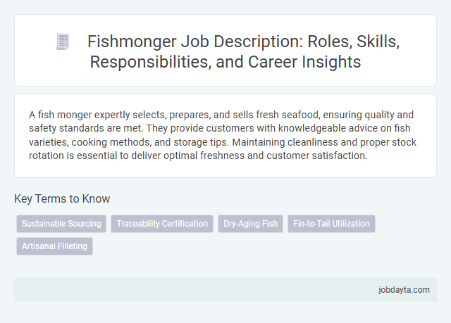 Fishmonger Job Description: Roles, Skills, Responsibilities, and Career Insights